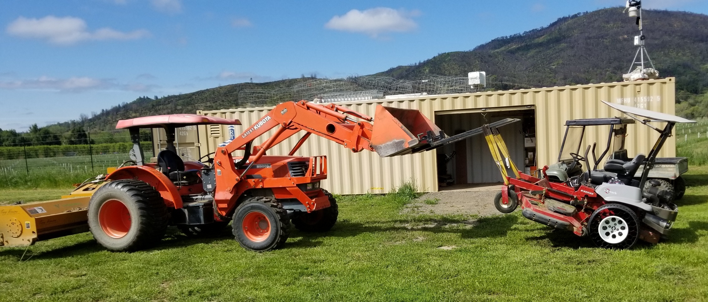 Tractor and Mower